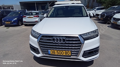 אאודי Q7 מודל 2017. 191,768 ק"מ, יד נוכחית: רביעית, בעלות נוכחית: פרטי. תיבת הילוכים: אוטומטי 