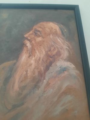 ציור שמן חתום וממוסגר 
26*38סמ