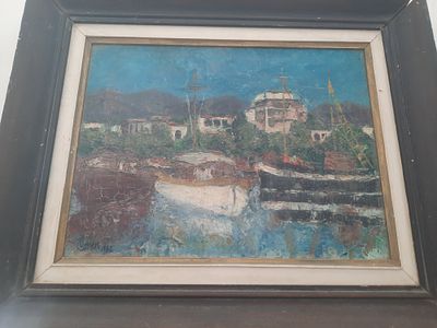 כהן 
COHEN 
ציור שמן ממוסגר חתום 
54*46סמ