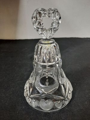 פעמון זכוכית קריסטל 
17סמ גובה