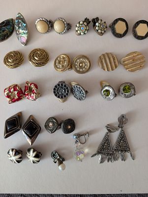 לוט תכשיטים עגילים וינטג'