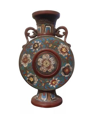 עתיקות יפניות – אמנות אמייל קלואזונה 
אגרטל יפני עתיק גדול בסגנון צ’אמפלֶבֶה קלואזונה, מתחילת 