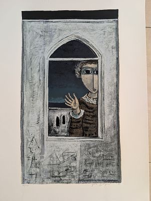 יוסל ברגנר 
ליטוגרפיה חתום בעיפרון וממוספר 
56*68סמ 
הזדמנות חסול אוסף ציורים ( 