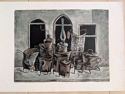 יוסל ברגנר 
ליטוגרפיה חתום בעיפרון וממוספר 
56*68סמ 
הזדמנות חסול אוסף ציורים ( 