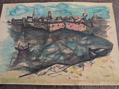 יעקב אייזנשר 
ליטוגרפיה עם צביע ידנית חתום בעיפרון ובחותמת עיזבון 
30*40סמ 
הזדמנות חסול אוסף 