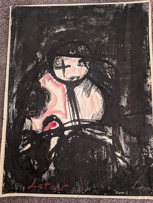 יונה לוטן נדיר ! 
אין עבודות כאלה בבידספיריט ! 
עבודת אקוורל חתום 
32*46סמ