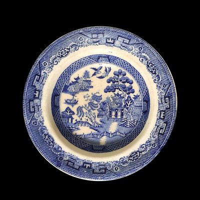 פריט קרמיקה אנגליה 
DEVENPORT 
לפי מוטיב הערבה הכחולה 
23סמ קוטר