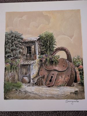 יעקב נובוגרדר 
ליטוגרפיה חתום בעיפרון וממוספר 
32*34סמ