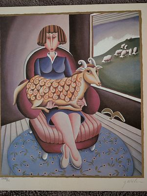 יובל מהלר 
ליטוגרפיה חתום בעיפרון וממוספר 
45*35סמ