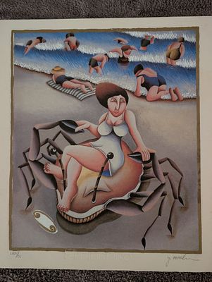 יובל מהלר 
ליטוגרפיה חתום בעיפרון וממוספר 
45*35סמ