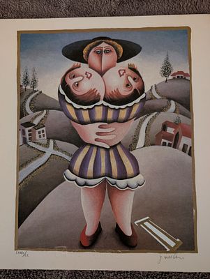 יובל מהלר 
ליטוגרפיה חתום בעיפרון וממוספר 
45*35סמ