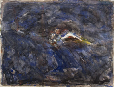 יחזקאל שטרייכמן, מופשט. טכניקה: אקוורל על ניירחתימה: חתום (ימין למטה)מידות: 49X63.5 ס"ממצב: טוב