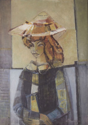 מאיר שטיינגולד, דיוקן אישה. טכניקה: שמן על בד חתימה: חתום (ימין למטה)מידות: 100X72 ס"ממצב: 