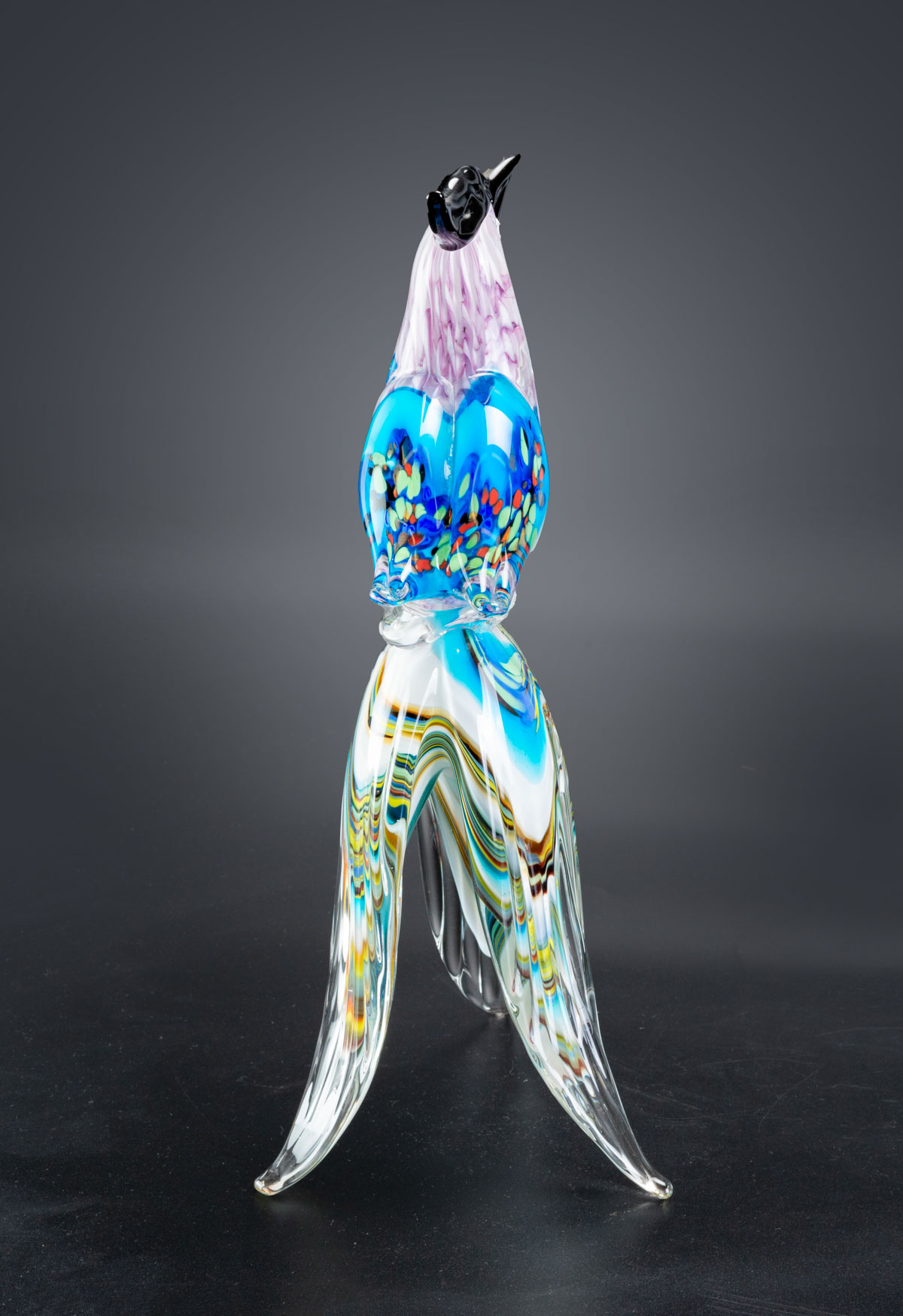 Lot 62615 - A Charming Vintage Salviati Murano Glass Perched Bird