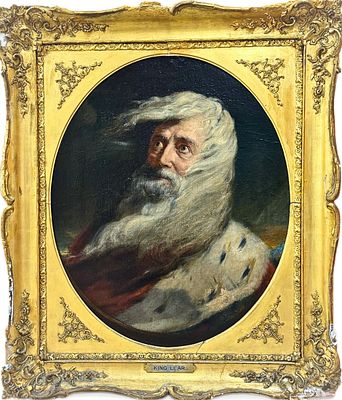 "William Blake (1757-1827), KING LEAR'". Oil on panel 
1 of 6 illustrations painted by the 