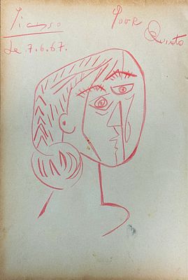 Pablo Picasso (1881–1973)
"Portrait of a Cubist Woman"
. Pablo Picasso
Signed and dated:
