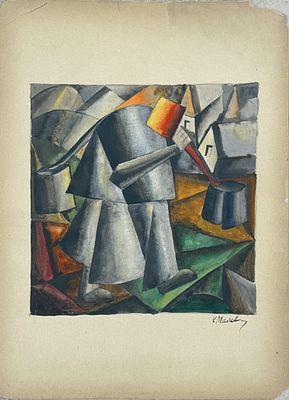 Kazimir Malevich (1879–1935), Early 20th century work
Suprematism, Composition depicting a male