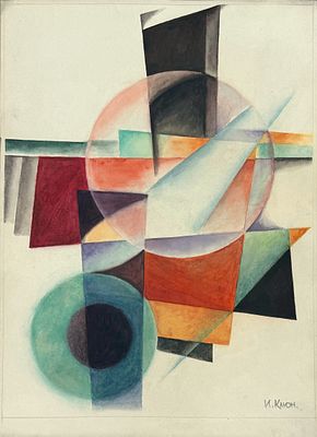 Ivan Kliun (1873–1943), Galaxy Composition in the Suprematist Style, Russia. Pencil and gouache