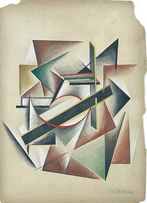 Ivan Kliun (1873–1943), Russia
Suprematism, Cubist Space Composition
. Gouache and pencil on
