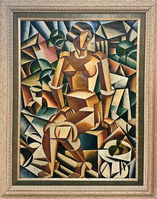 Lyubov Popova (1889–1924, Russia)
Seated Female Figure
Cubism / Cubo-Futurism. Oil on canvas