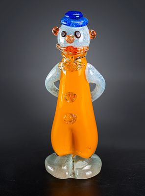VINTAGE MURANO GLASS CLOWN FIGURINE. Height: cm
Width: cm
Provenance: Collection of Yafit