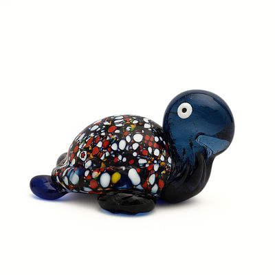 Murano Multicolor Millefiori Glass Turtle Figurine. Description
Height:4,5 cm
Width:8 cm