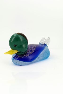 Murano Glass Mallard Duck Figurine. Height:11 cm
Width:12,5 cm
Provenance: Collection of Yafit