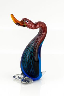 Antique Murano Glass Duck Figurine. Height:24 cm
Width:14,5 cm
Provenance: Collection of Yafit