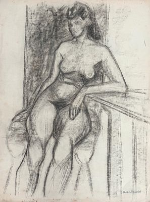Ilya Mashkov (1881-1944). Drawing on paper 
Signed (lower right) 
Dimensions: 64.5 &times; 47.5 cm 