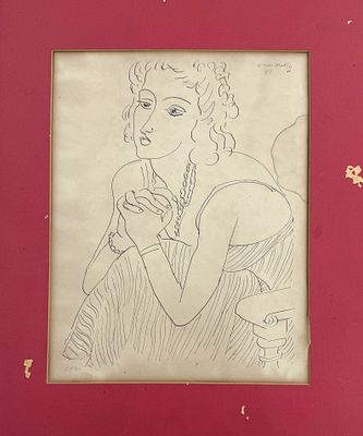 Henri Matisse (1869-1954), Signed Lithograph. Lithograph 
Signed (lower right) 
Numbered in 