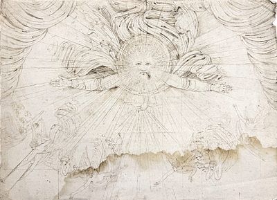 William Blake (1757-1827), Britain. Sepia on paper 
Dimensions:51 x 37 cm 
Source: Collection of 