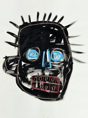 Jean-Michel Basquiat (1960-1988), Post-Atomic Trauma (1982)
Attributed. Mixed media on paper 