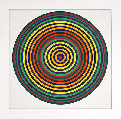 Julio Le Parc (b. 1928)
"Color composition". Print-Multiple 
Dimensions : 71x71 cm 
Provenance: 