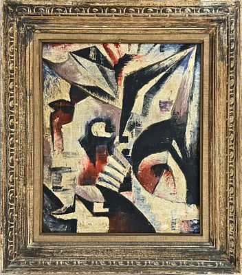 Alexandra Exter (1882-1949), Cubist Composition . Oil on canvas 
Dimensions without frame: 63 x 