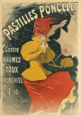 Henri de Toulouse-Lautrec (1864-1901), 
Pastilles Poncelet. Lithographic poster on paper 