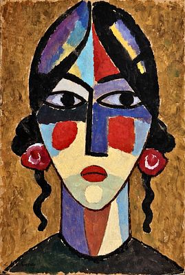 Alexej von Jawlensky (1864-1941). Gouache on paper 
Signed lower left 
Dimensions:41 x 26 cm 