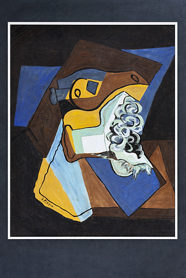 Georges Braque (1882-1963), Abstract Composition. Gouache and pencil on paper 
Signed lower left 