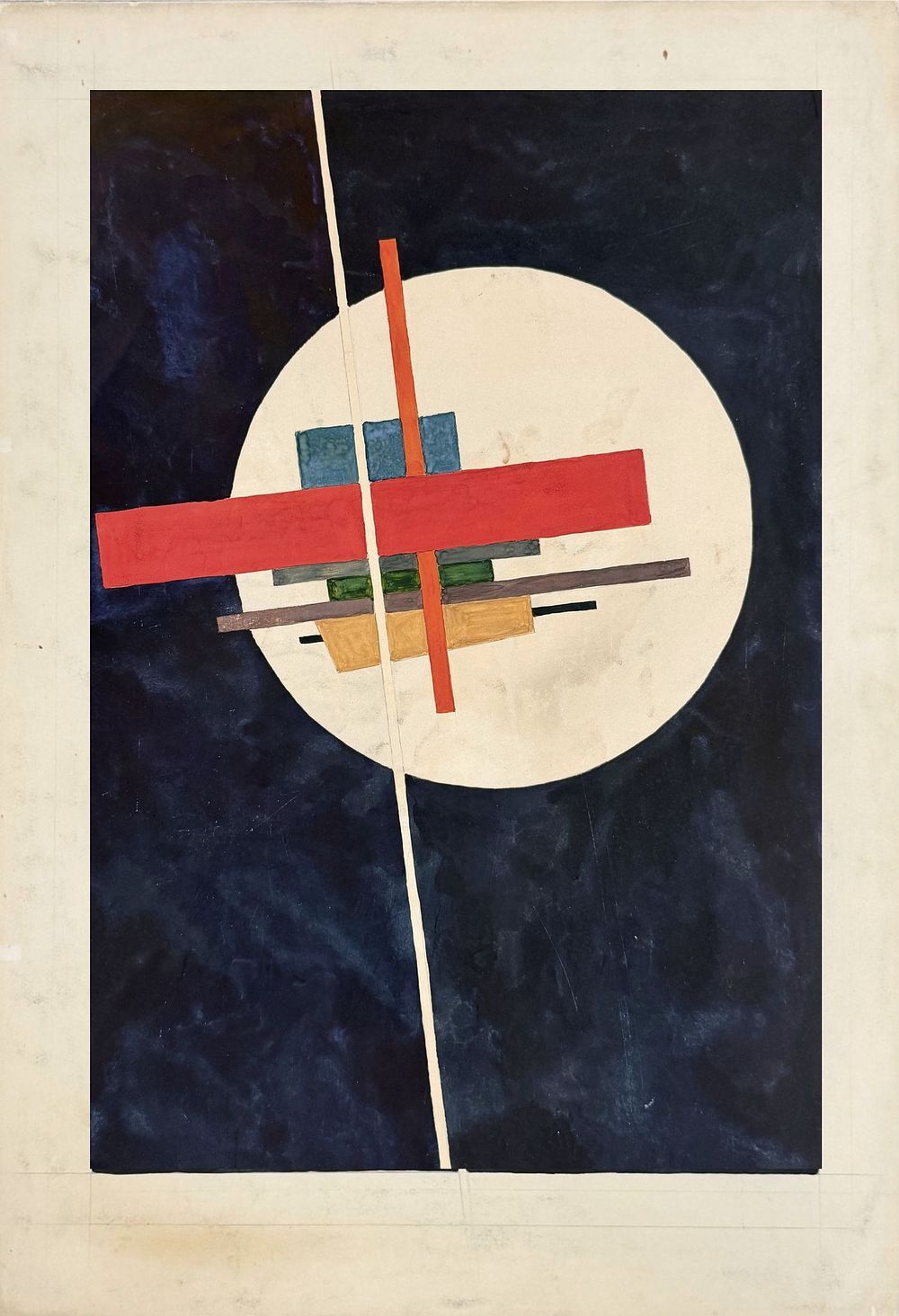 Ilya Chashnik (1902-1929), Suprematist Composition. Gouache on paper 
Signed on the reverse 