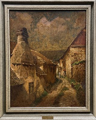יוסף ישראלס (1824-1911 Jozef Isra&euml;ls) המאה ה-19. שמן על עץ 
חתום (שמאל למטה) 
מוטבע JOZEF 