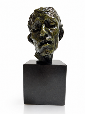 Auguste Rodin (1840–1917), French Bronze Bust
. Bronze, mounted on a black marble base 
Signed 