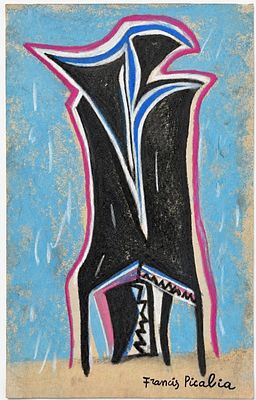 Francis Picabia (1879-1953), Abstract Composition
. Mixed media on paper 
Signed lower right 