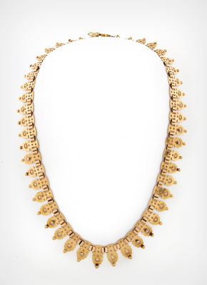 An 18K Gold Antique French Necklace. Dimensions Weight: 38 gr Details Handmde and comprised 