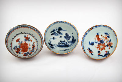 Three Chinese Brown and Dust Blue Tea Bowls, 18 Century. Dimensions Diameter: 8.5 cm Details 