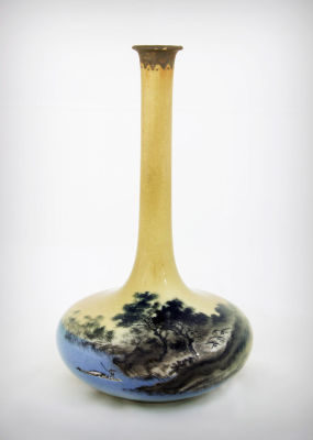A Fine Chinese Single Flower Porcelain Vase, Late Republic Period (1912-1949). Dimensions 