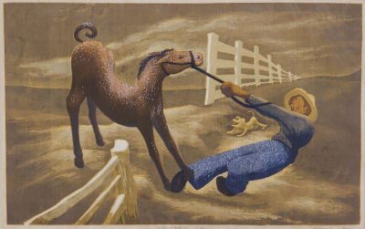 Cantankerous Colt 
by Bernard J. Steffen 1907-1980. Description 
Signed (lower right) and 