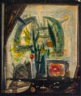 Still Life with Flowers 
by Italian School Unidentified Painter. Description 
Signed, dated 