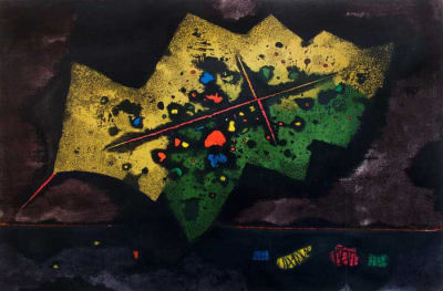 Leaf 
By Mordechai Ardon 1896 - 1992. Description 
Signed in pencil (lower right) and 