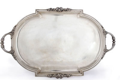 A Silver Tray, Austro-Hungary 1866-1922. <span 