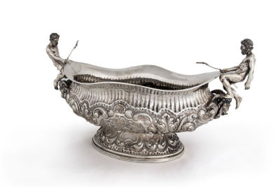 An Impressive Silver Centerpiece, Italy, Early 20th Century. <span 