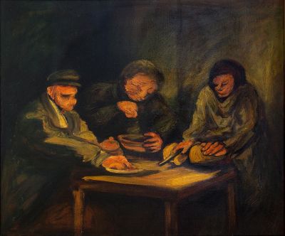 Zvi Malnovitzer, Tavern Scene. <span 